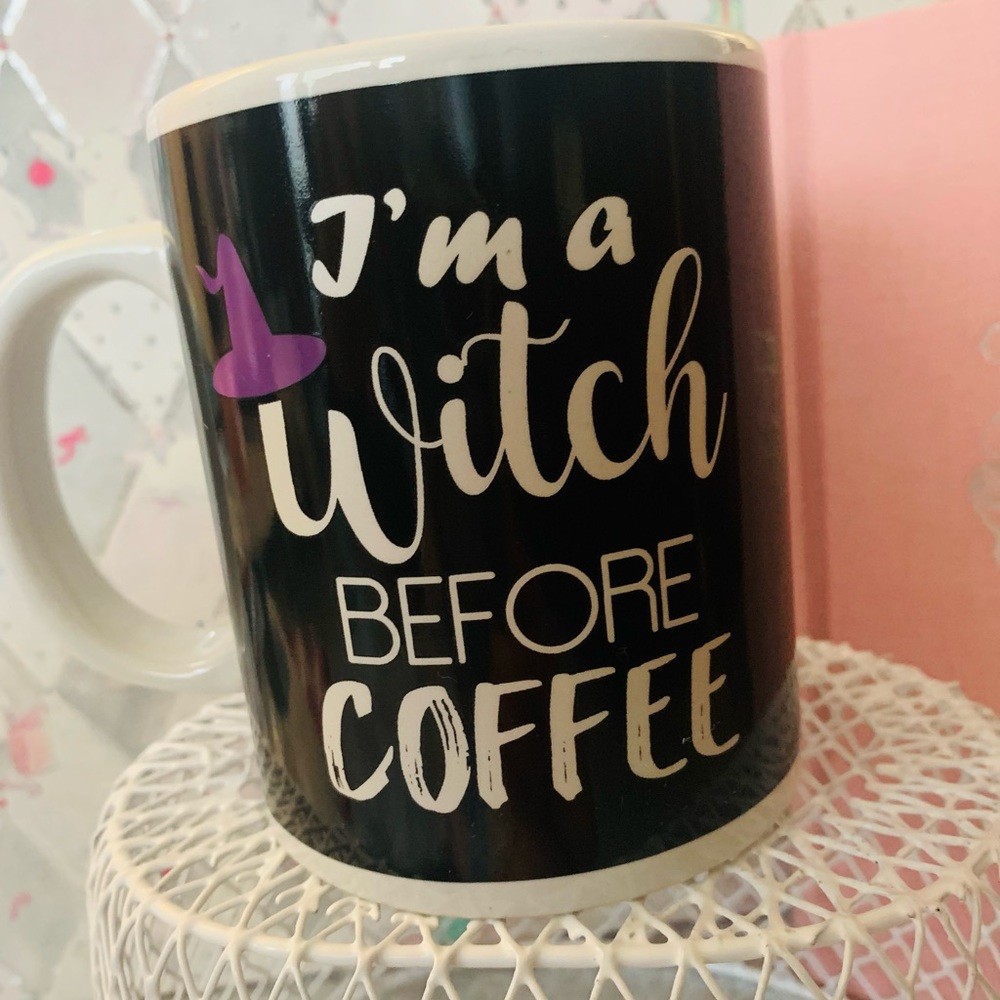 I’m a Witch before coffee large Ceramic Mug Brand New